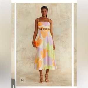 Amur Georgie Beaded Waist Midi Dress size 2